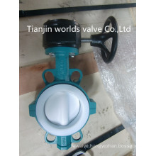 PTFE Lining Wafer Butterfly Valve (D71X-10/16)